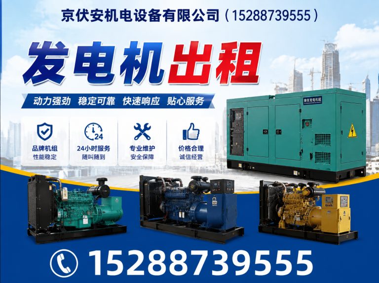 马鞍山发电机出租展示图