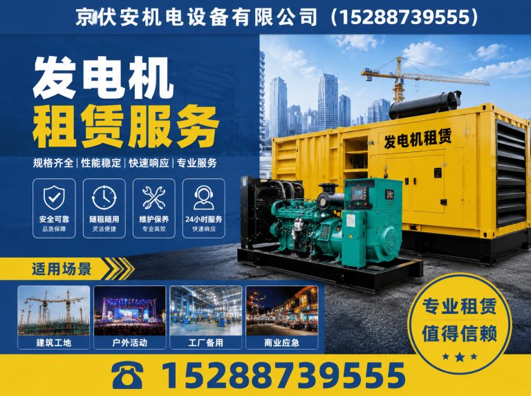 马鞍山柴油发电机组出租展示图